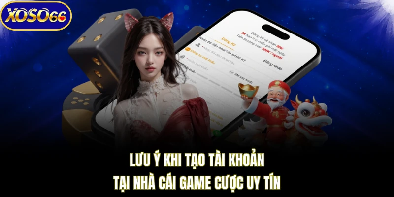 Lưu ý khi tạo tài khoản tại nhà cái game cược uy tín